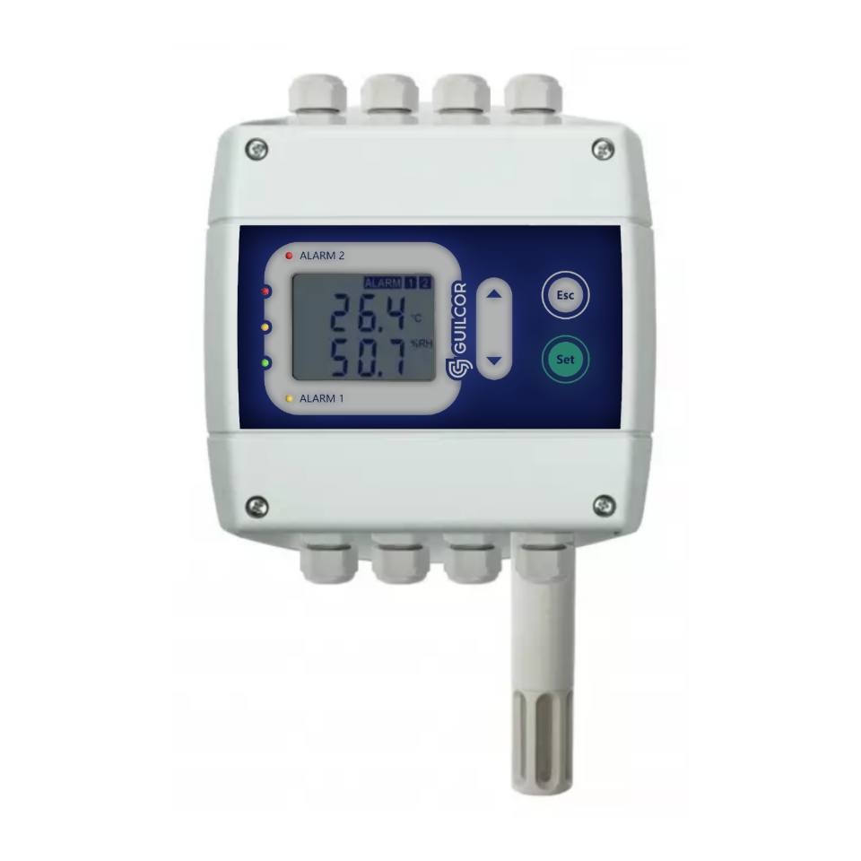 Controlador de temperatura y humedad con salida RS485
