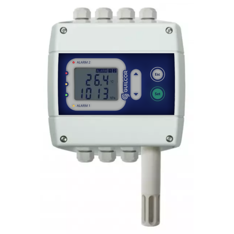 Regulator temperature, vlage i tlaka s dva relejna izlaza i RS485