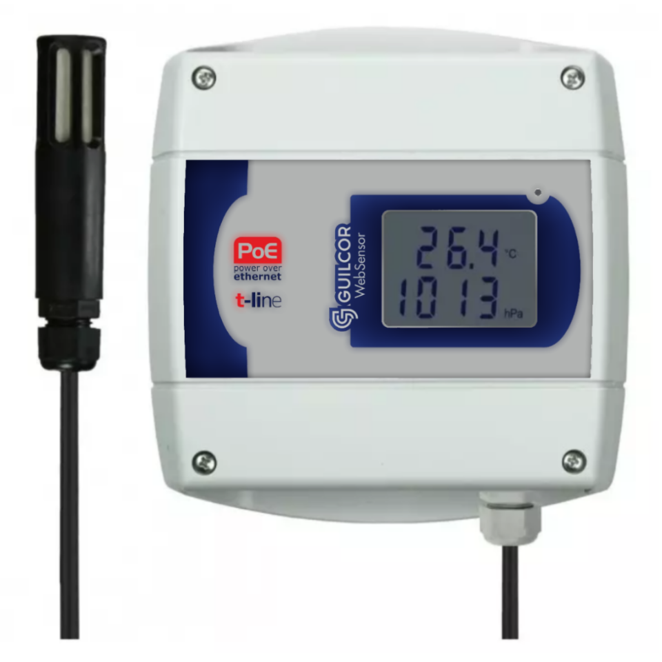 Sensore web - termometro igrometro con interfaccia POE Ethernet