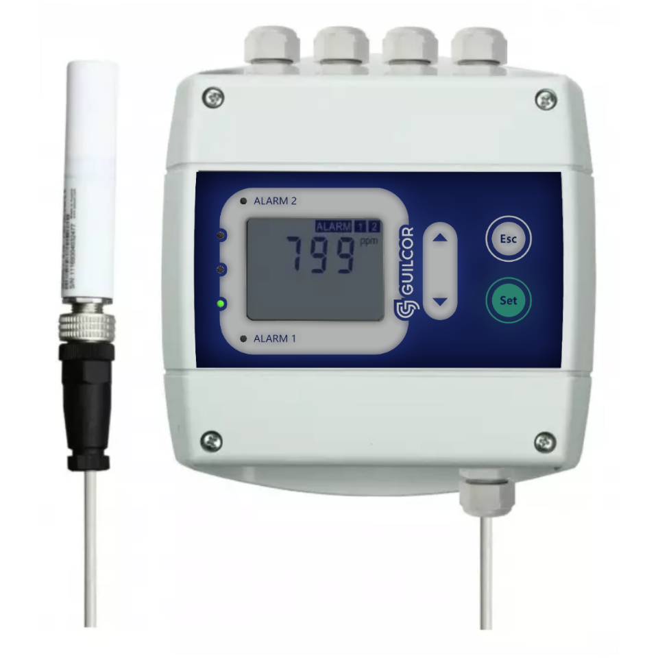 Regulátor CO2 s komunikací RS232 a dálkovým senzorem