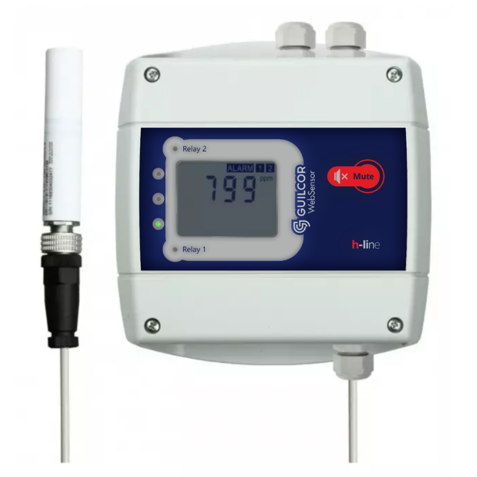 Sensor de concentração de CO2 com interface Ethernet - Sensor remoto