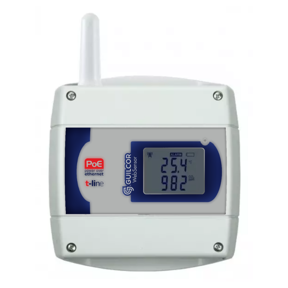 Senzor de temperatură fără fir IoT și CO2, Sigfox