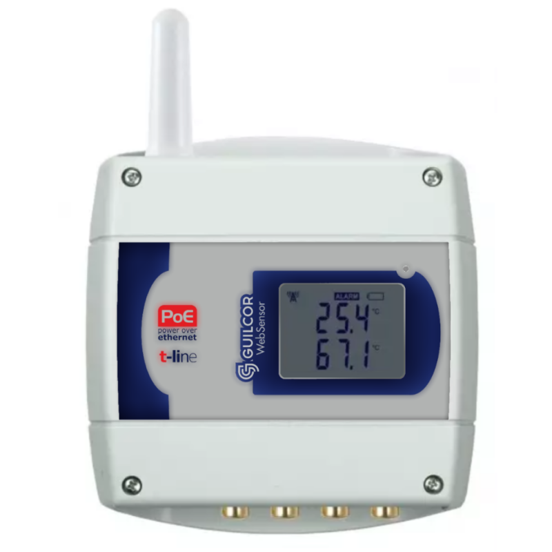 IoT wireless temperature sensor for 4 external Pt1000 probes, CINCH