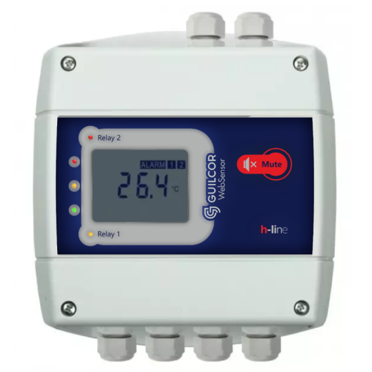 Thermometer with Ethernet interface and relay