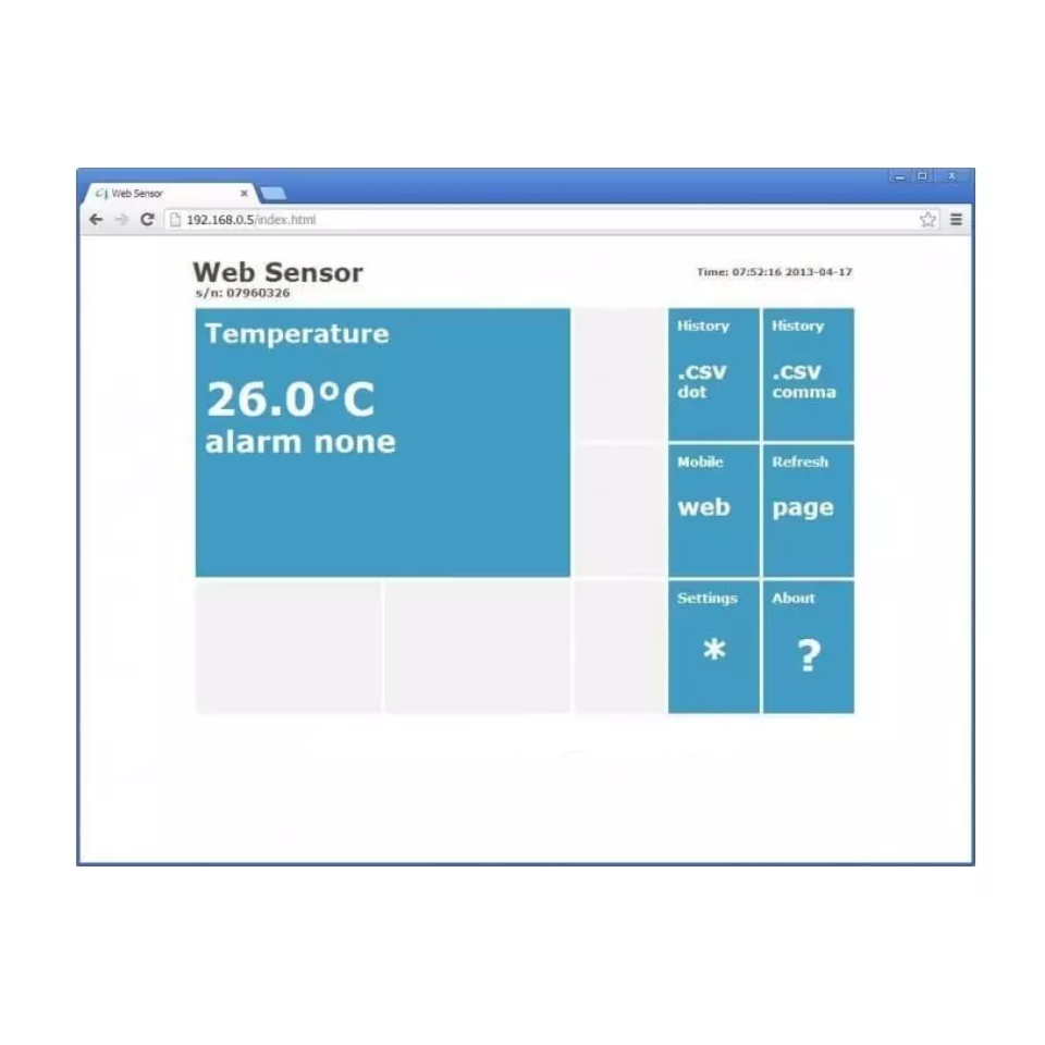 Ethernet temperatuurzender met display