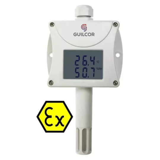 Transmisor de temperatura y humedad ATEX intrínsecamente seguro con salida de 4-20 mA