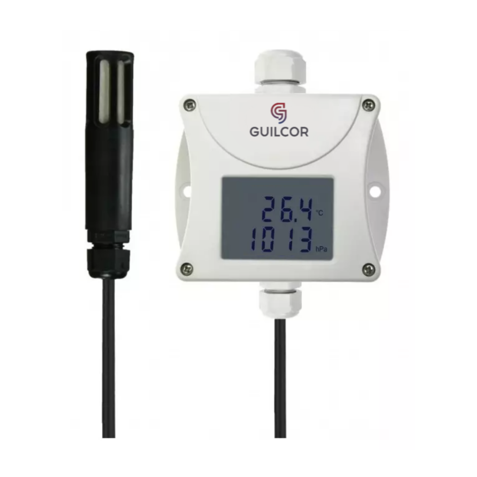 Transmissor industrial de temperatura, umidade e pressão - sonda RS485 + T + RH