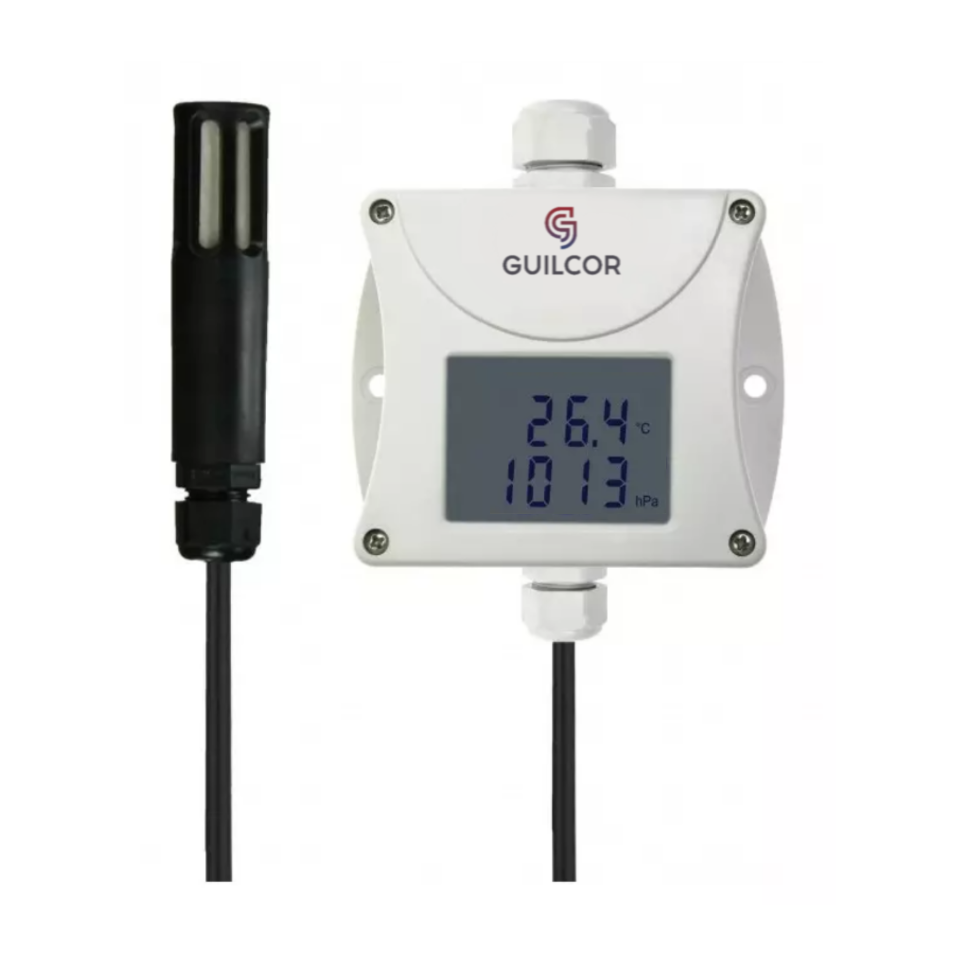 Industrial temperature, humidity and pressure transmitter - RS485 + T + RH probe