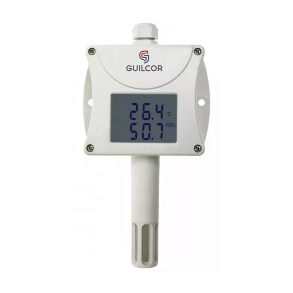 Temperature and humidity probe with RS232 output, internal sensors
