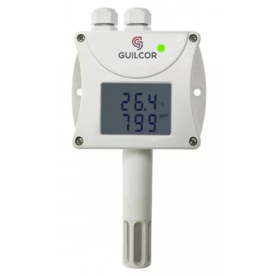 Temperatur-, Feuchte- und CO2-Messumformer mit RS485-Schnittstelle