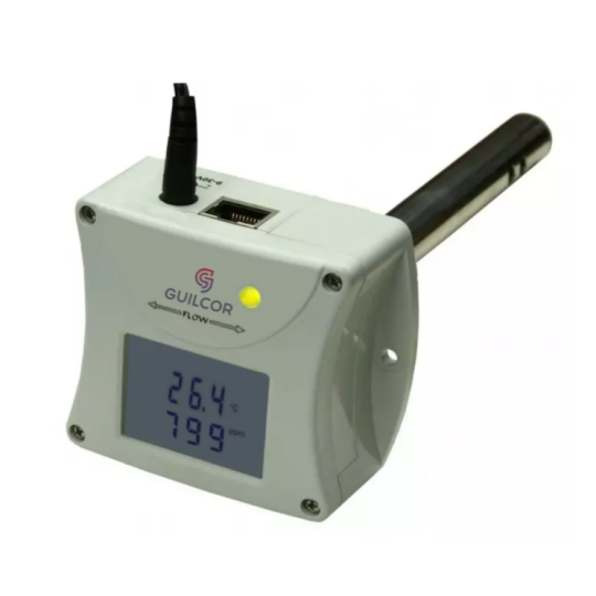 WebSensor - Hygrometer - Remote CO2 concentration thermometer with Ethernet interface, duct mounting