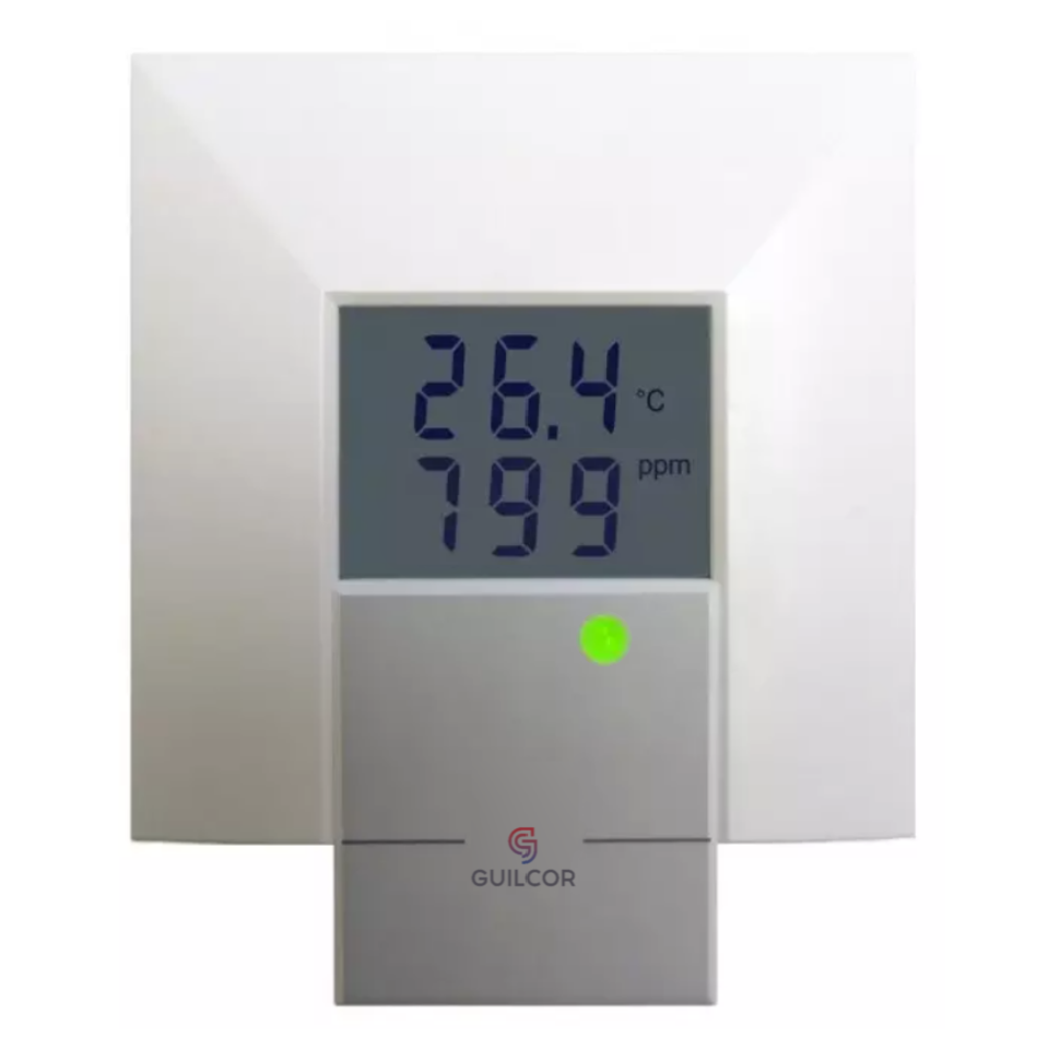 Transmisor de concentración y temperatura de CO2 con salida RS485, sensores integrados