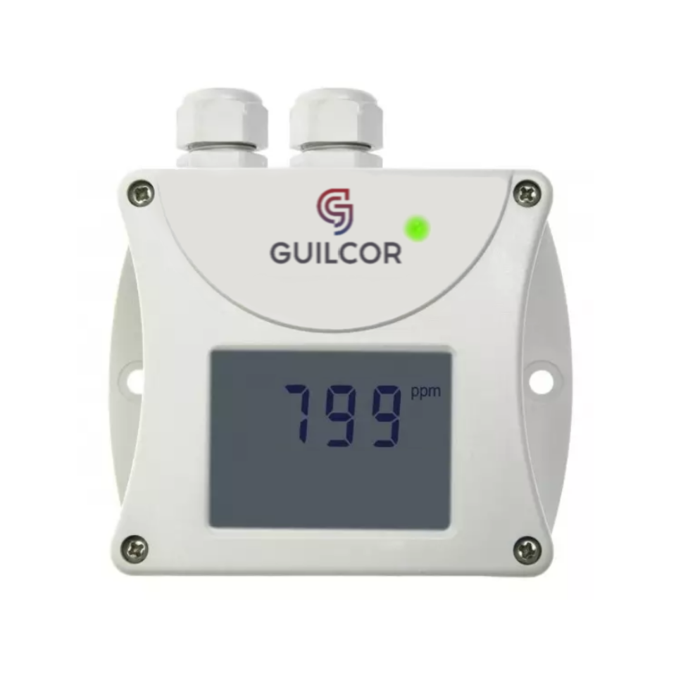CO2 concentration transmitter with RS232 interface, internal carbon dioxide sensor