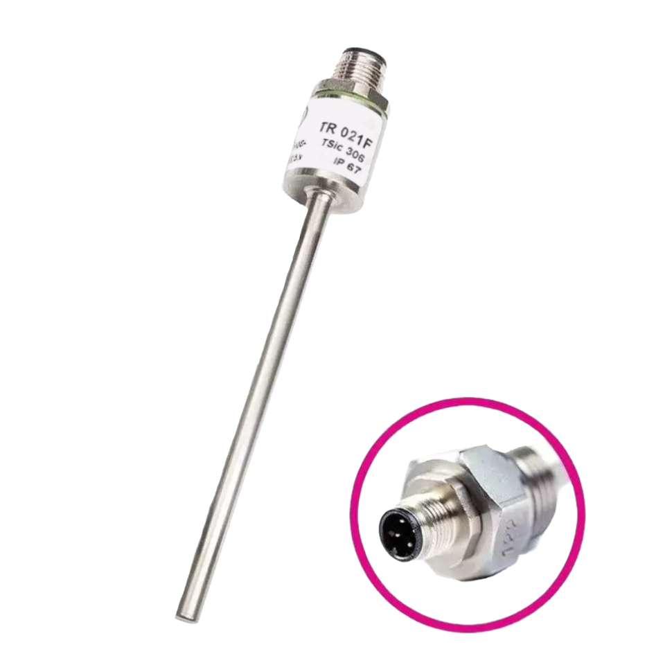 Probe with lumberg connector M12, 6mm, -50 to 150 ° C