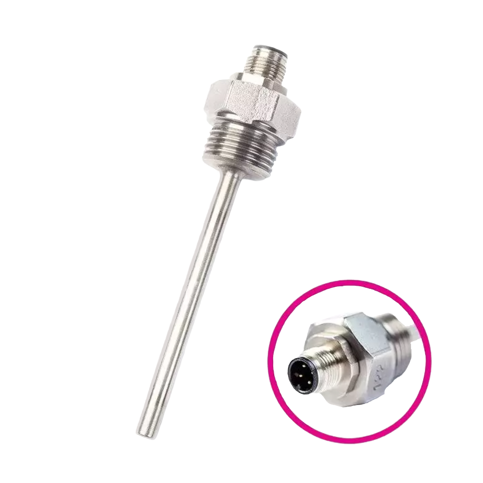 Probe with lumberg M12 connector, connection G1 / 2 ", 6mm, -50 to 150 ° C
