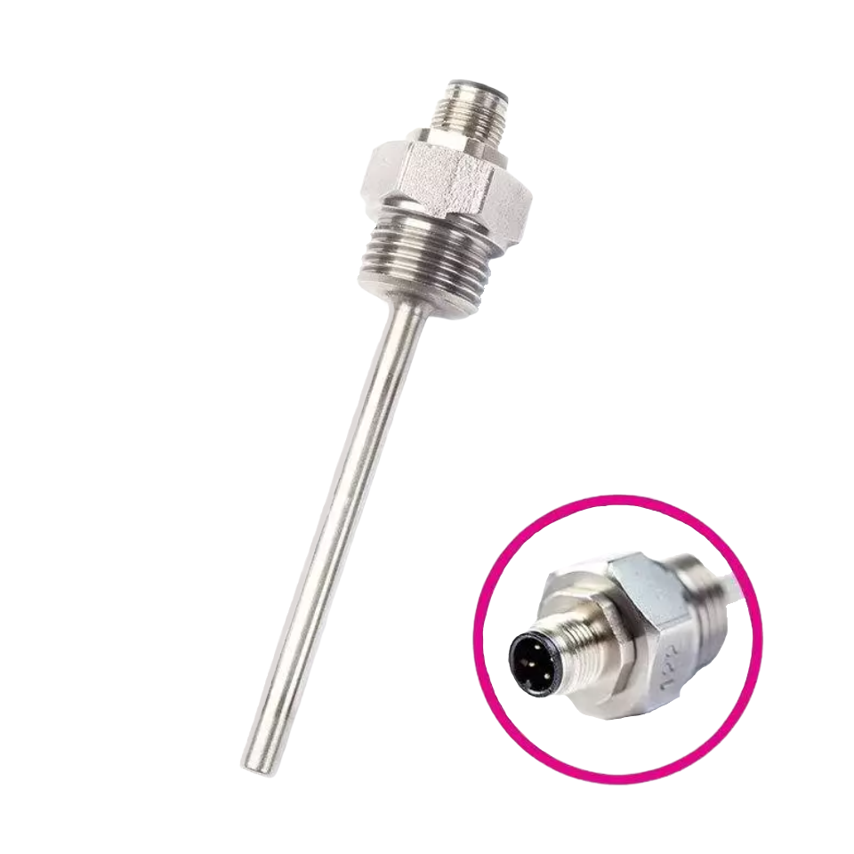 Sonda con connettore M12 lumberg, connessione G1 / 2 ", 6mm, da -50 a 150 ° C