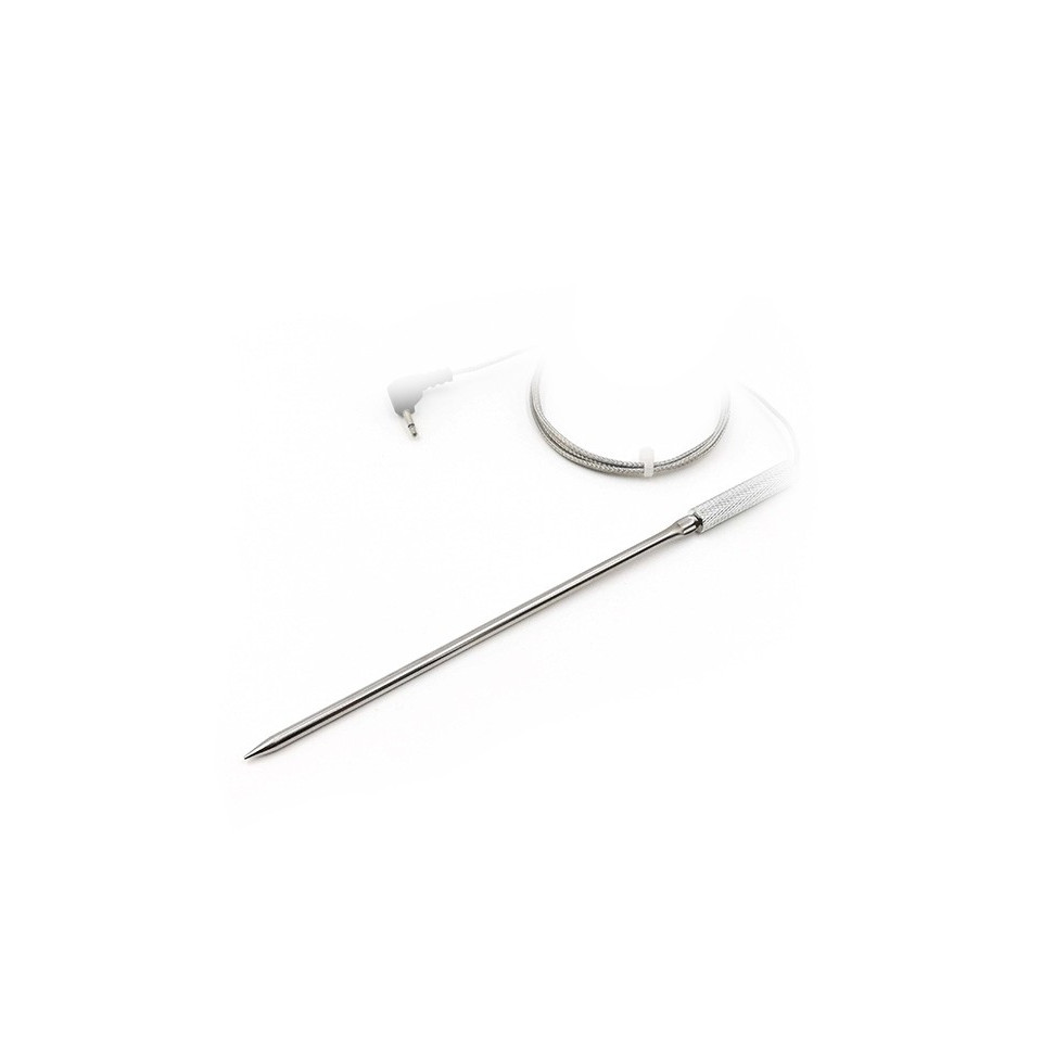 Food temperature probe with handle