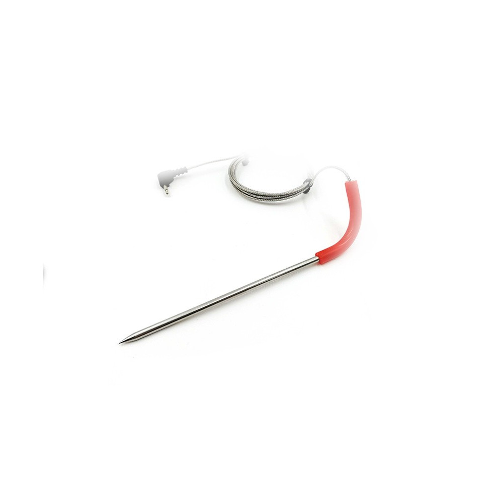 Food temperature probe for digital thermometer