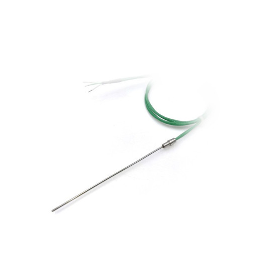 Thermocouple temperature sensor with thin probe