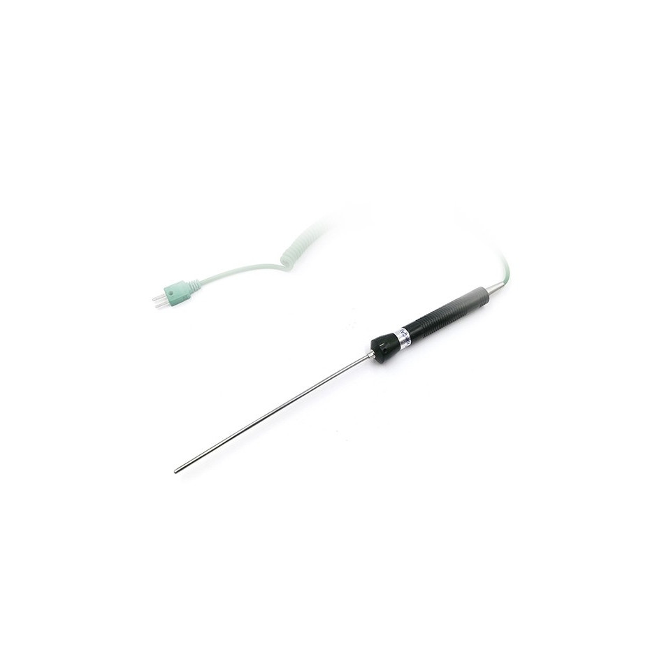 Sonde de température à thermocouple avec câble à ressort