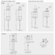 Temperature probe with steel connection head and plunger