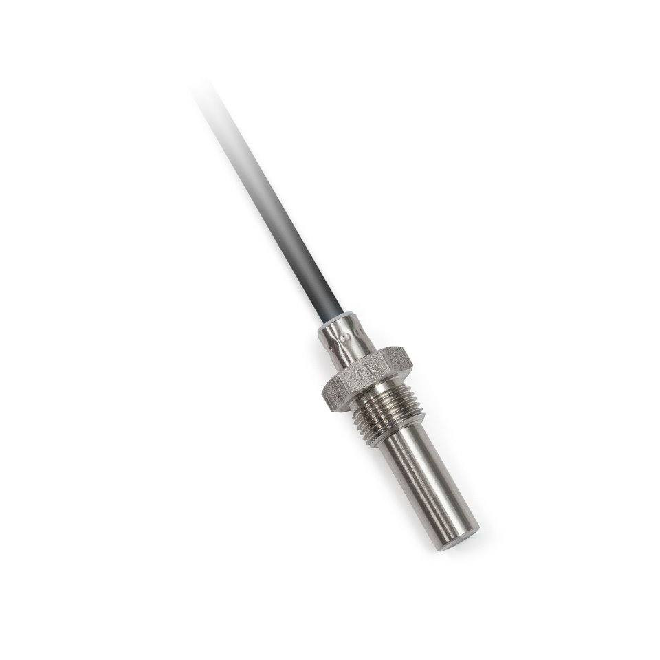 Bimetal probe wired with tube and stainless steel fitting diameter 10mm