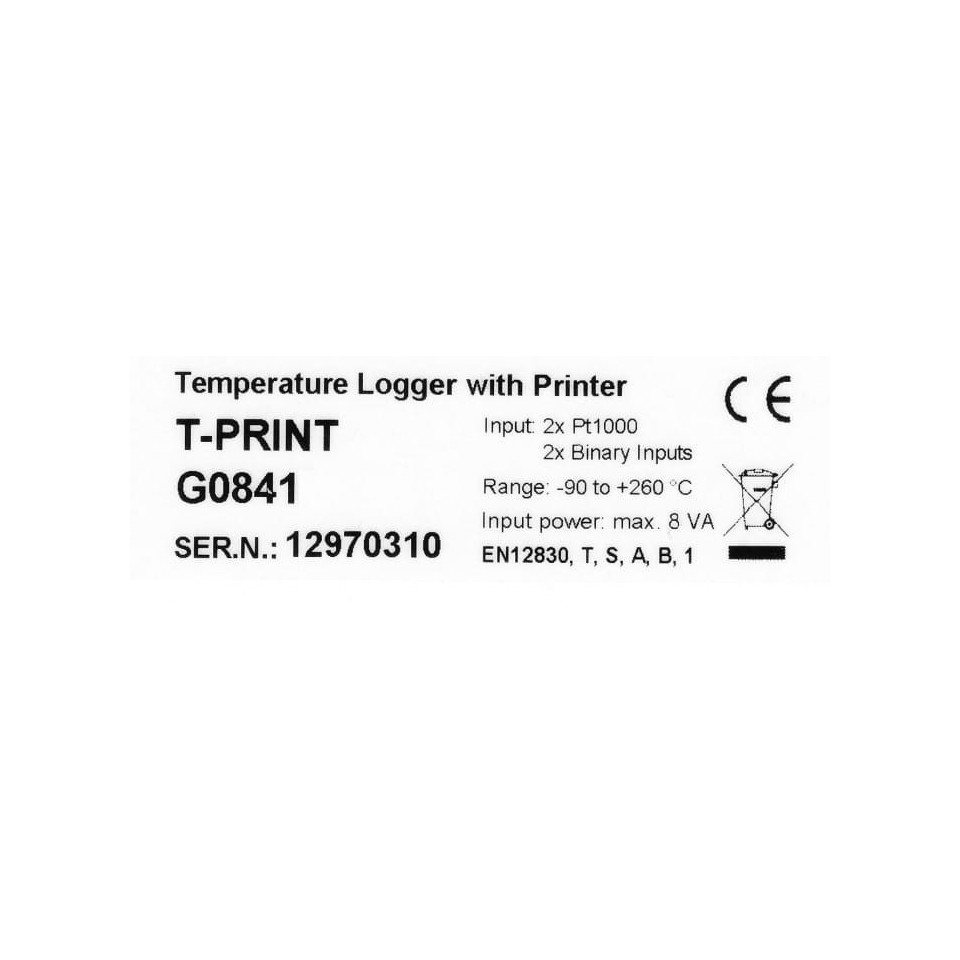 Registrador de temperatura con impresora para semirremolque