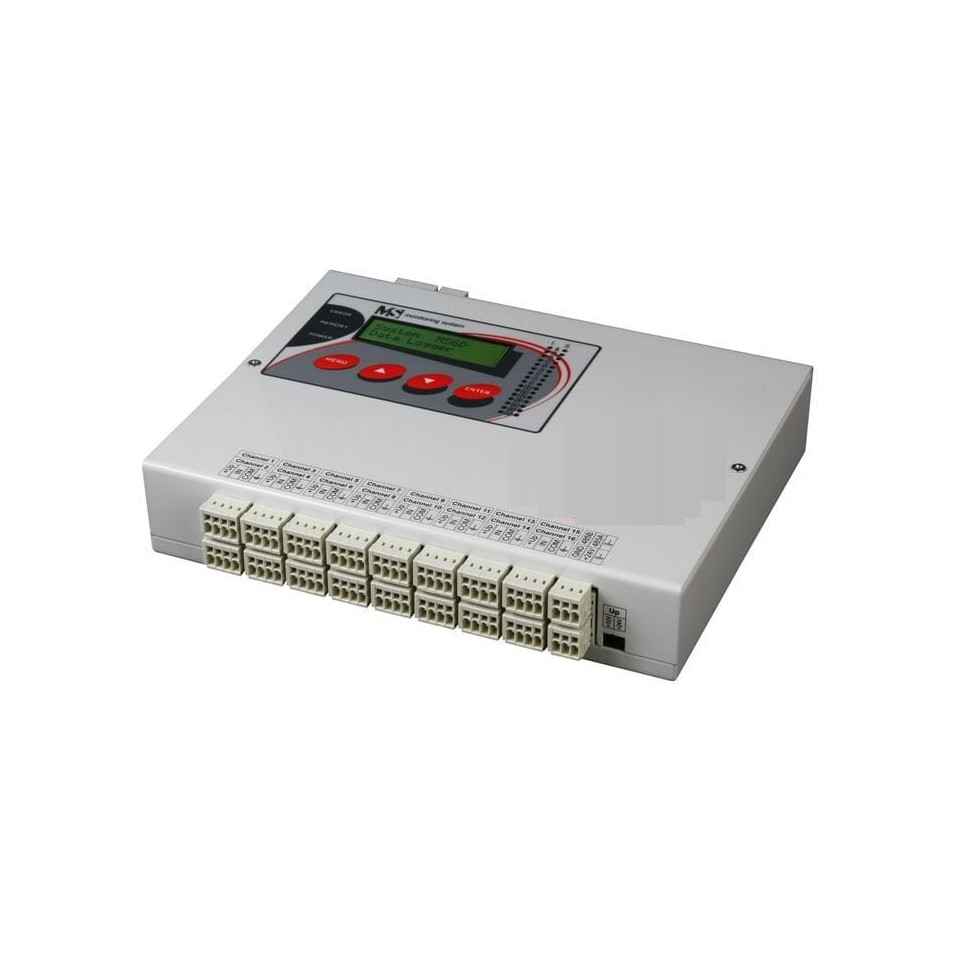 16-channel data logger with alarms