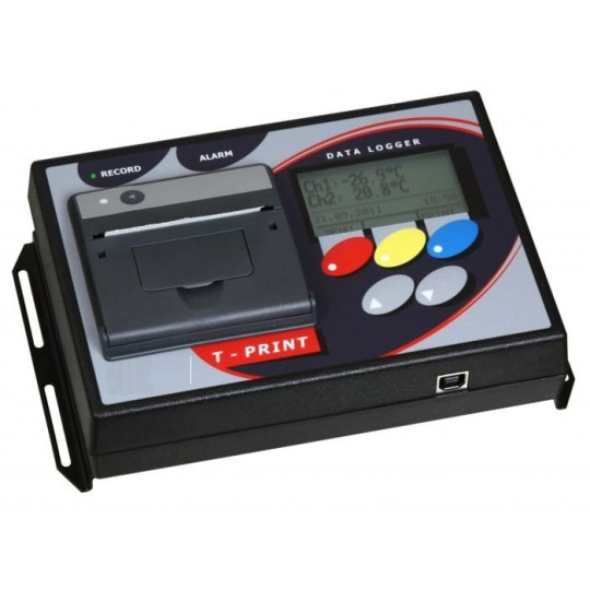 Temperature recorder with printer