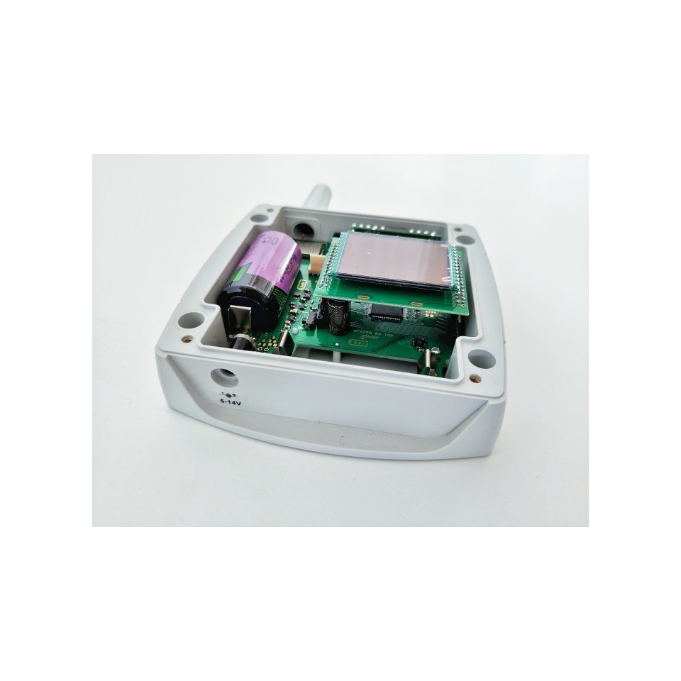 Senzor de temperatură fără fir IoT și CO2, Sigfox