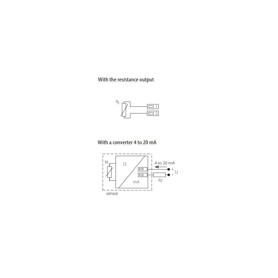 Temperature sensor - Metal connection head