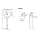 Temperature sensor - Metal connection head