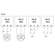 Temperature sensor - Plastic connection head - DS18B20