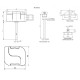 Temperature sensor - Plastic connection head - DS18B20