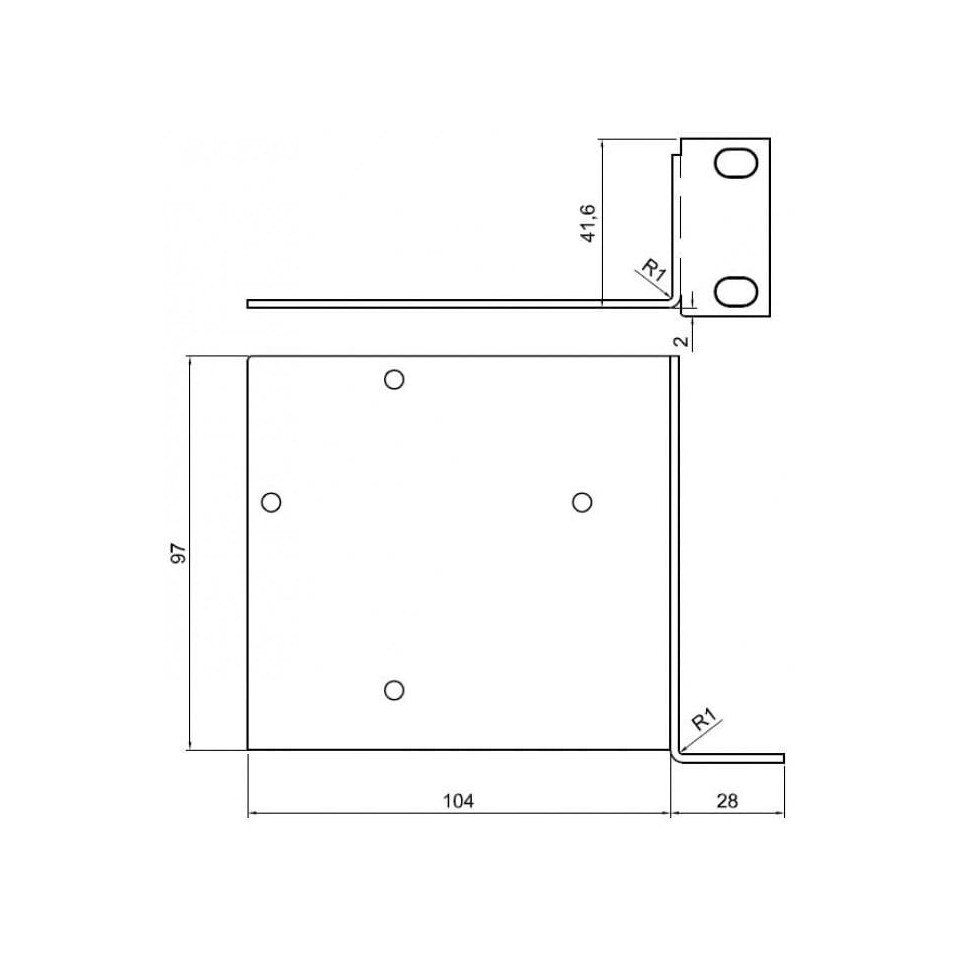 Sensorhalterung für 19 "Rackmontage