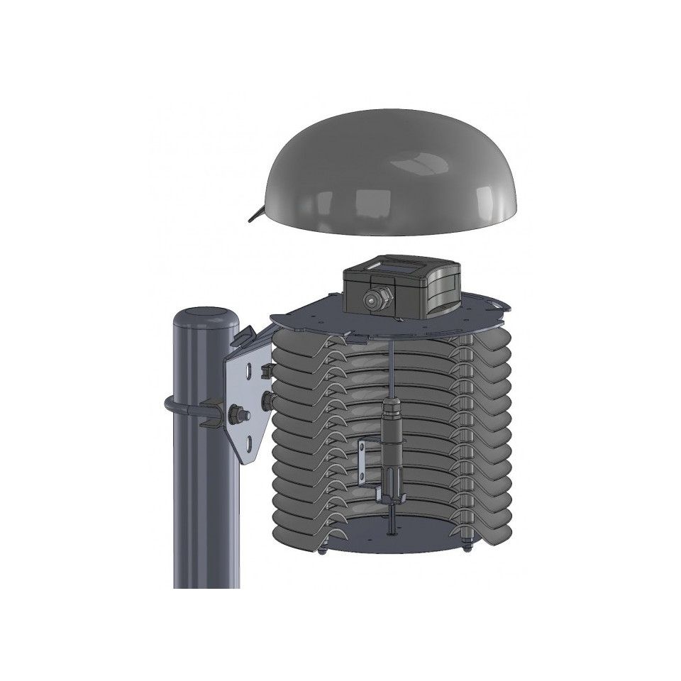 Professional multi-plate radiation shield for weather sensors