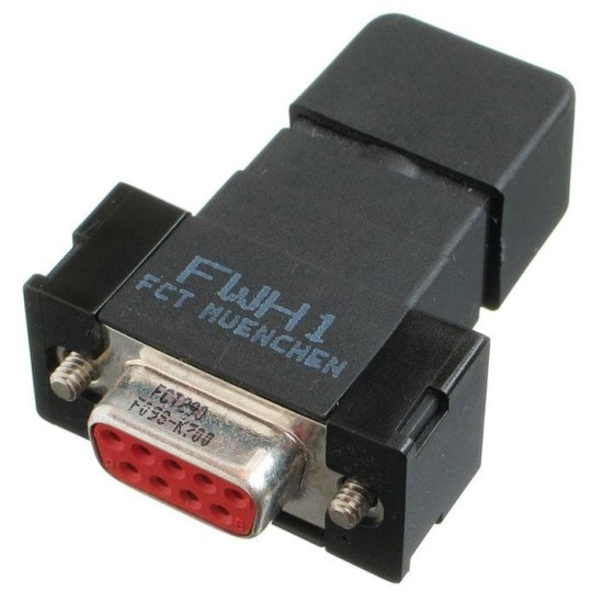 9-pin female connector for signal connection, IP67 protection