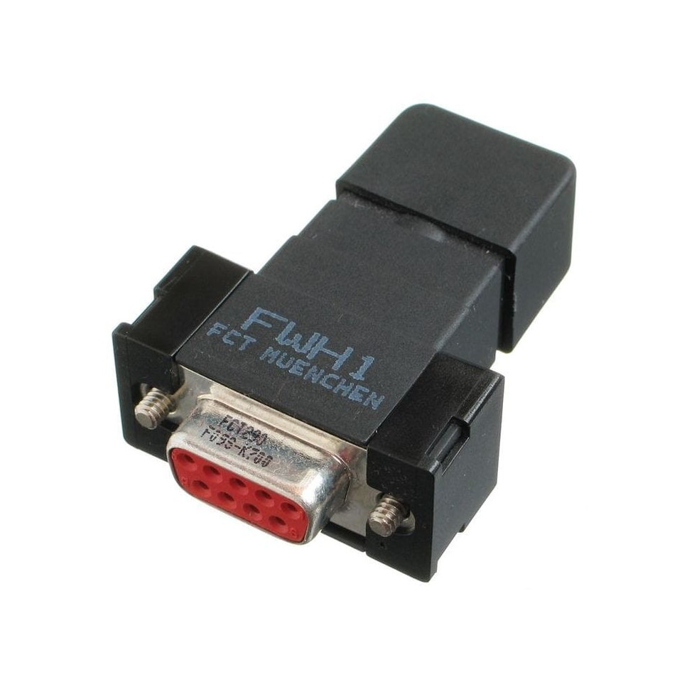Conector fêmea de 9 pinos para conexão de sinal, proteção IP67