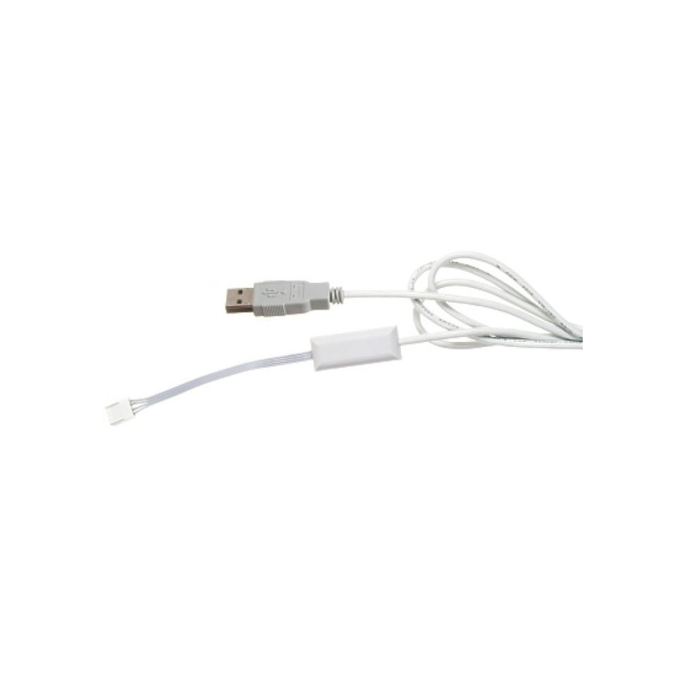 cable para configurar el transmisor a través del puerto USB
