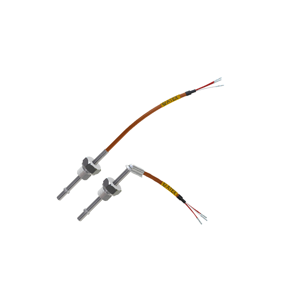 Termómetro de resistencia cableado con conexión deslizante ATEX intrínsecamente segura