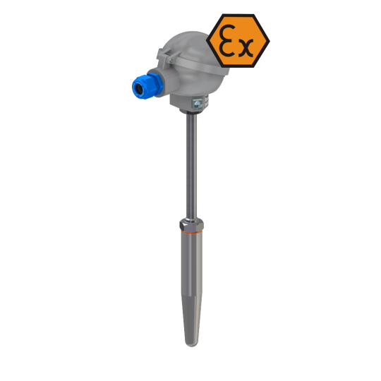 Anschlusskopf-Widerstandsthermometer mit Untersetzung - ATEX eigensicher