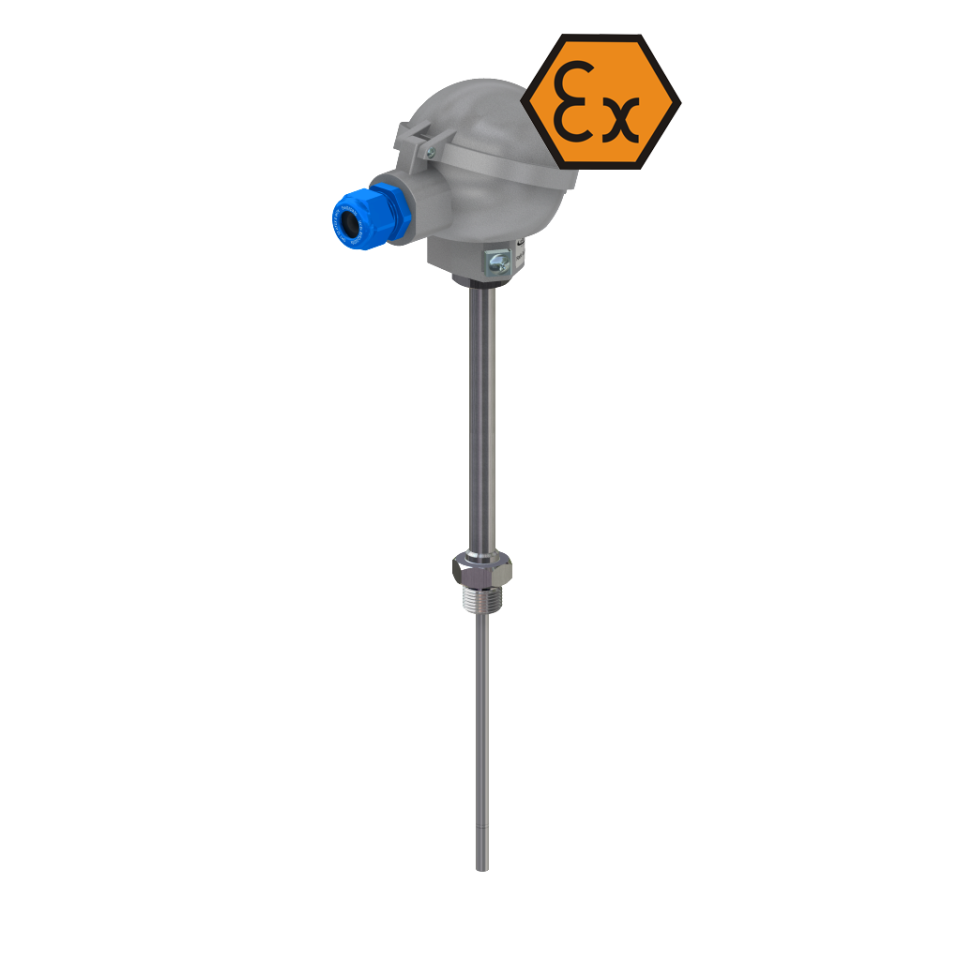Anschlusskopf-Thermoelement mit schneller Reaktionszeit - ATEX eigensicher