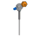 Thermocouple with connection head 1800 ° C ATEX intrinsically safe