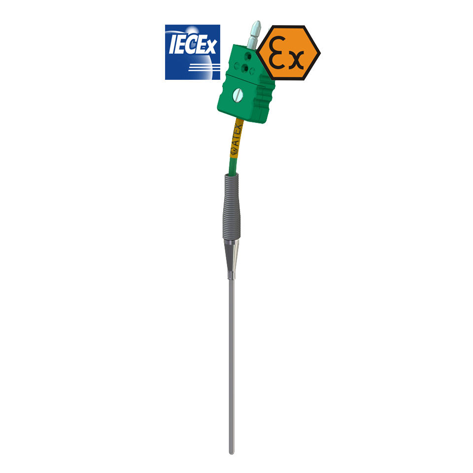 ATEX Eigensicheres ummanteltes Thermoelement mit Standardstecker