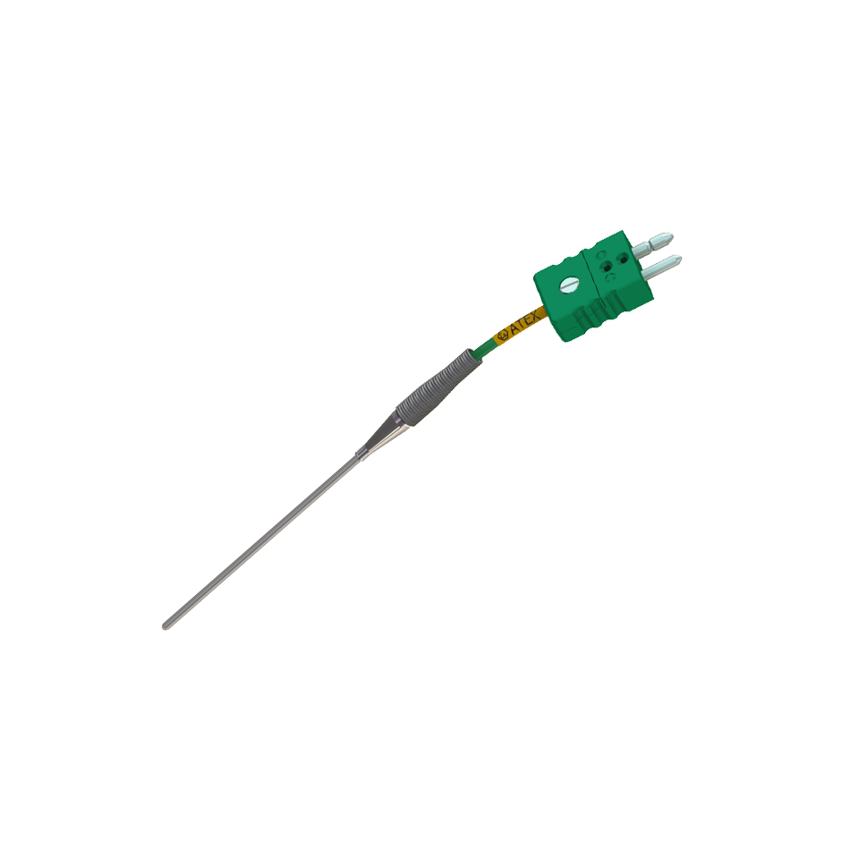 Thermocouple chemisé ATEX à sécurité intrinsèque câblé avec connecteur standard