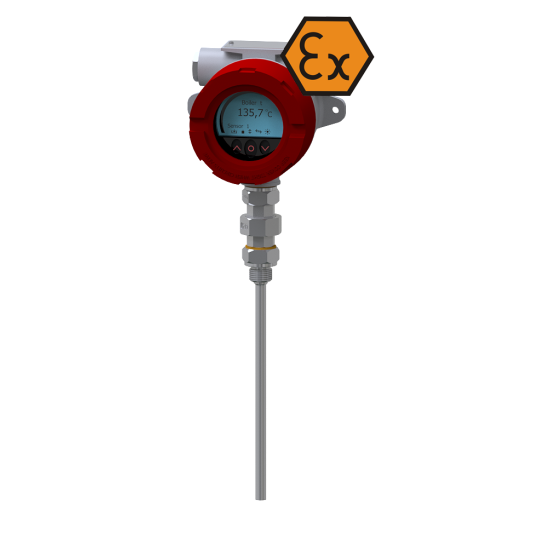 Termoresistenza con display e connessione - ATEX Exi / Exd