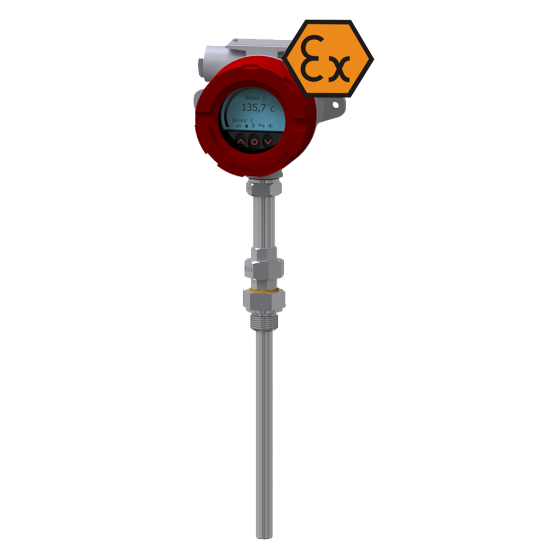 Termopar com display e conexão - ATEX Exi / Exd