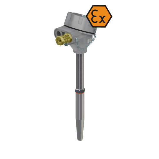 Termometru cu rezistență a capului de conexiune cu reducere - antideflagrat ATEX