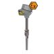 Thermocouple with connection head with fitting and reduction - ATEX explosion-proof