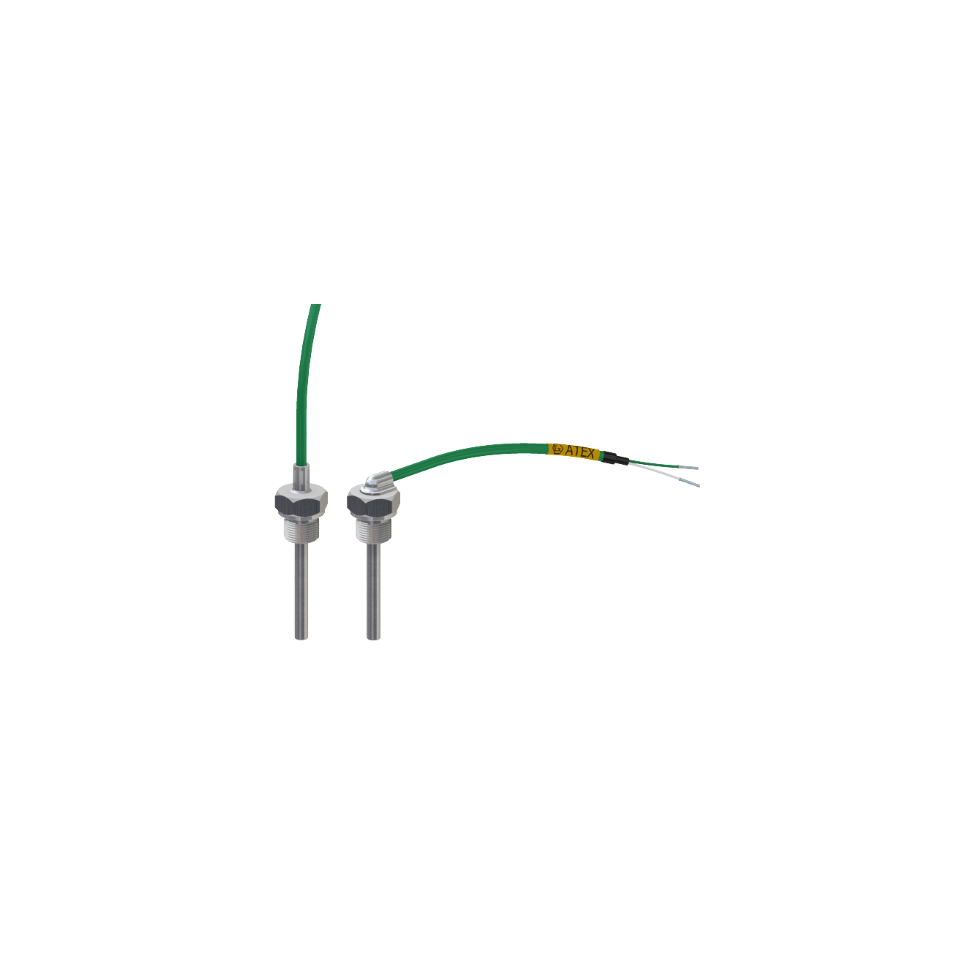 Wired thermocouple with intrinsically safe ATEX soldered connection